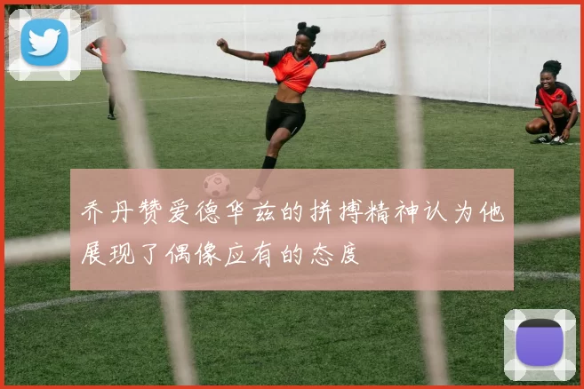 乔丹赞爱德华兹的拼搏精神认为他展现了偶像应有的态度